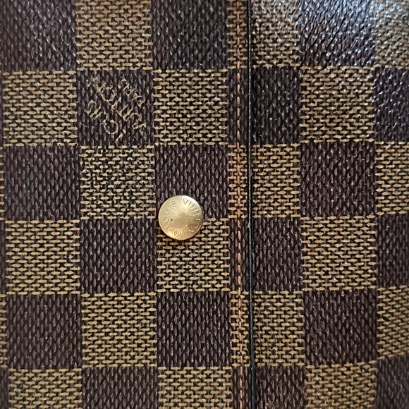 AUTHENTIC Louis Vuitton Damier Ebene Elise Trifold Compact Snap Wallet - Picture 2 of 14